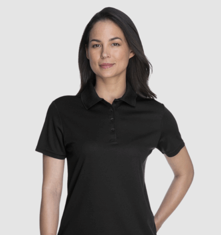 Polo 100% coton noir, haute qualité